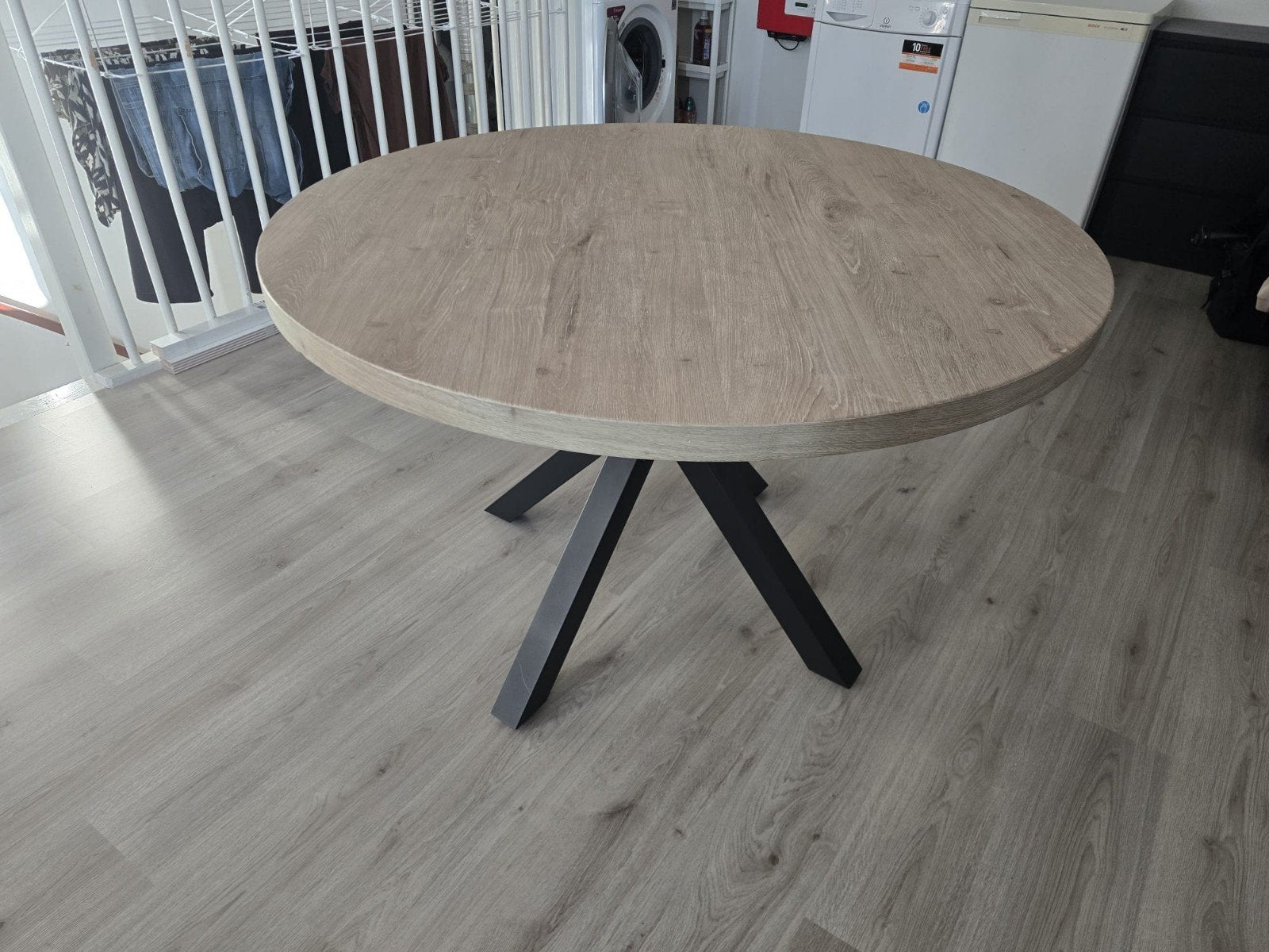 Ronde eettafel diameter 120 cm - Kwantum Bressano Naturel, Ophalen