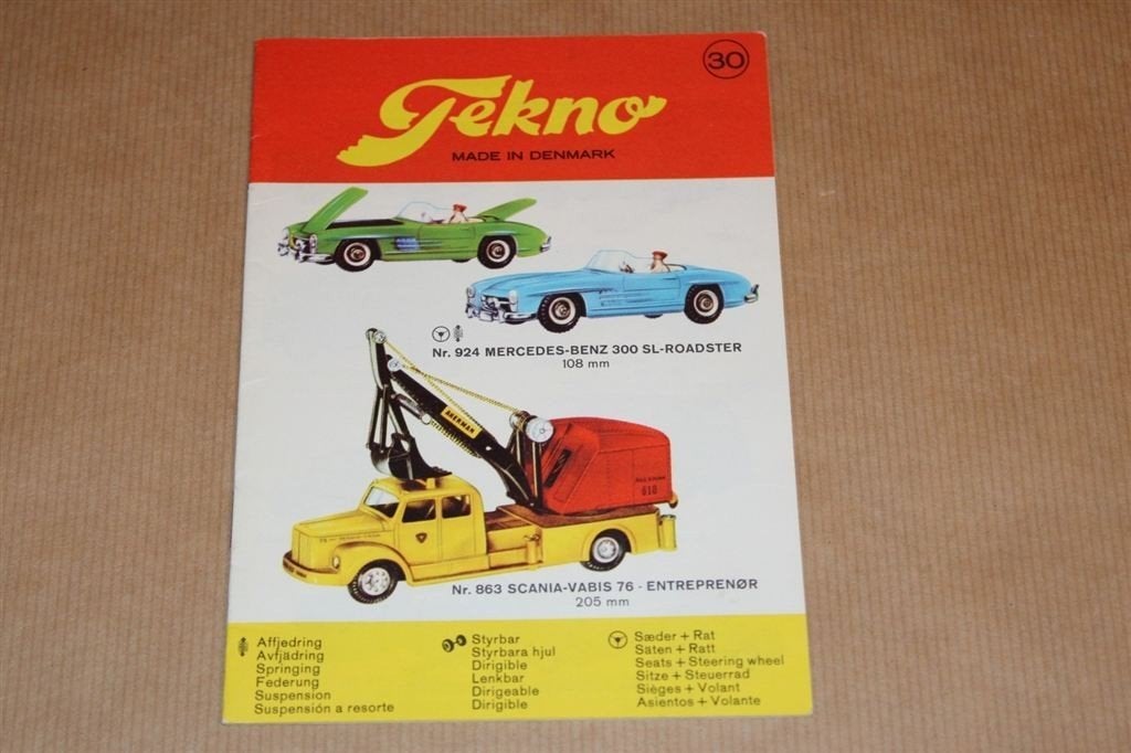 Tekno catalogus - modelauto\'s - 1965 !, Antiek en Kunst, Antiek | Speelgoed, Ophalen of Verzenden