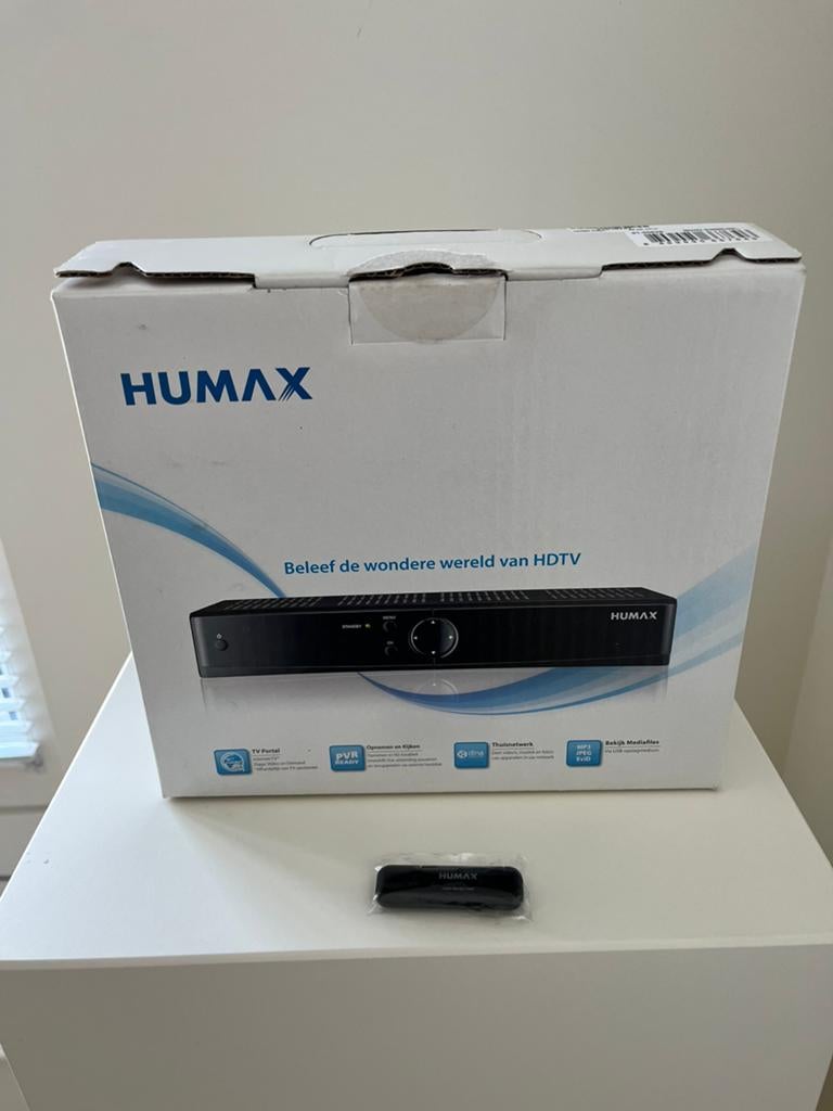 Humax HD Decoder IRHD5300C + WIFI Dongle NIEUWSTAAT IN DOOS, Ophalen of Verzenden, Nieuw, Decoder