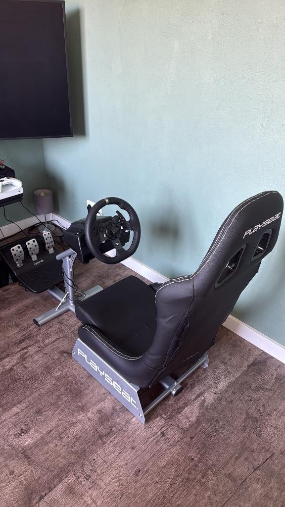 Gameseat Incl Stuur & Pendalen, Spelcomputers en Games, Spelcomputers | Overige Accessoires, Ophalen, Zo goed als nieuw