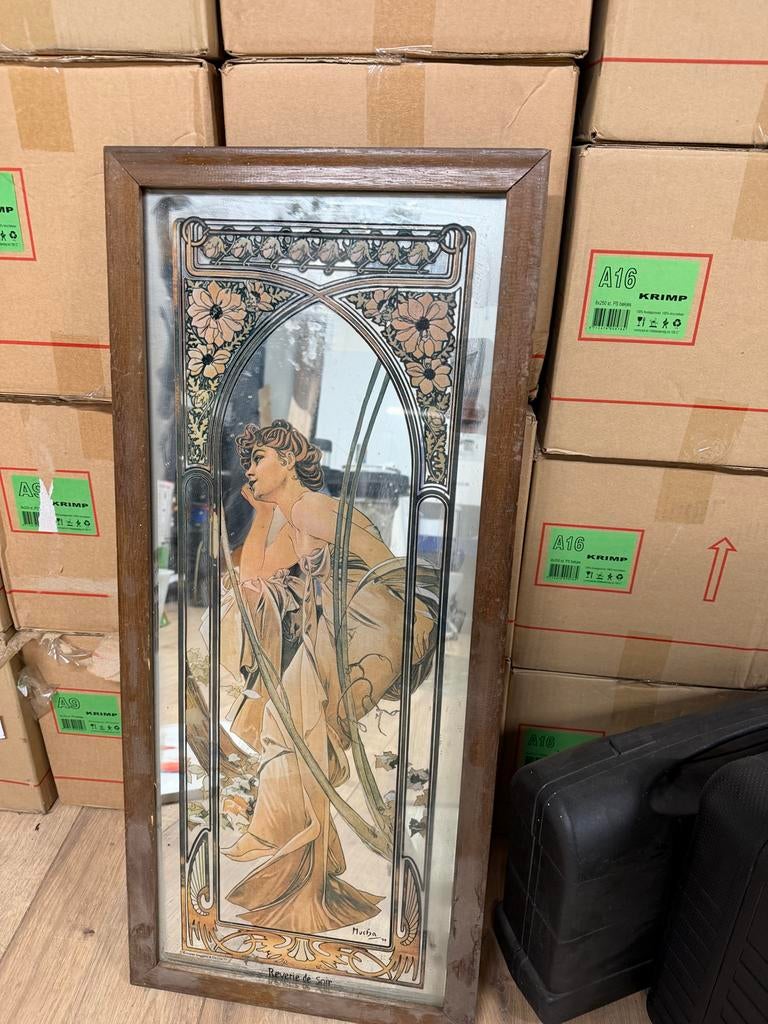 Alphonse Mucha, Ophalen of Verzenden, Rechthoekig, Minder dan 50 cm, Minder dan 100 cm