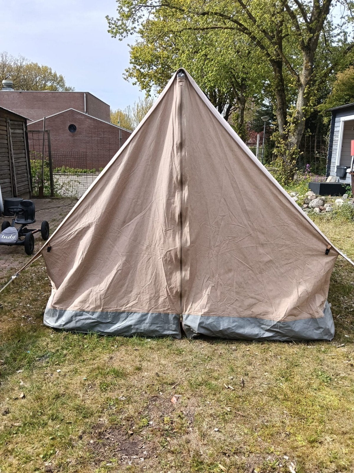Dubbele tent + tussen doek, Ophalen