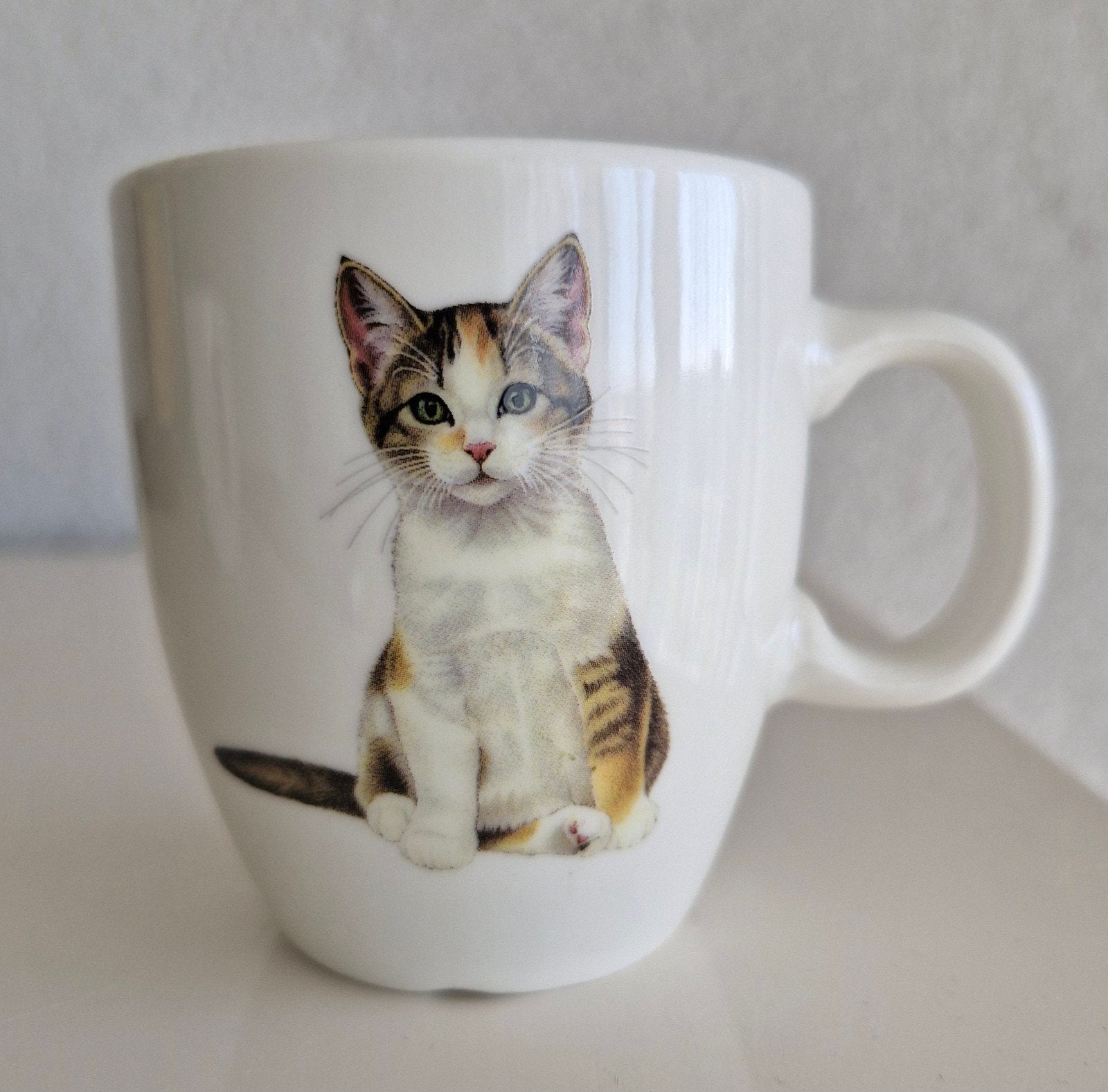 Senseobeker Francien met Katten opdrukken, Ophalen of Verzenden, Zo goed als nieuw, Overige stijlen, Kop(pen) en/of Schotel(s)