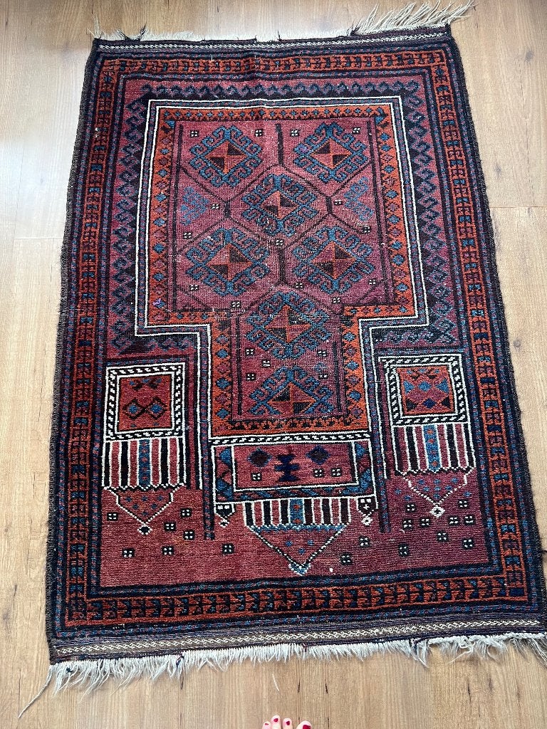 Uniek Perzisch tapijt 125 x 85 cm, Ophalen, 200 cm of meer, 50 tot 100 cm, Zo goed als nieuw