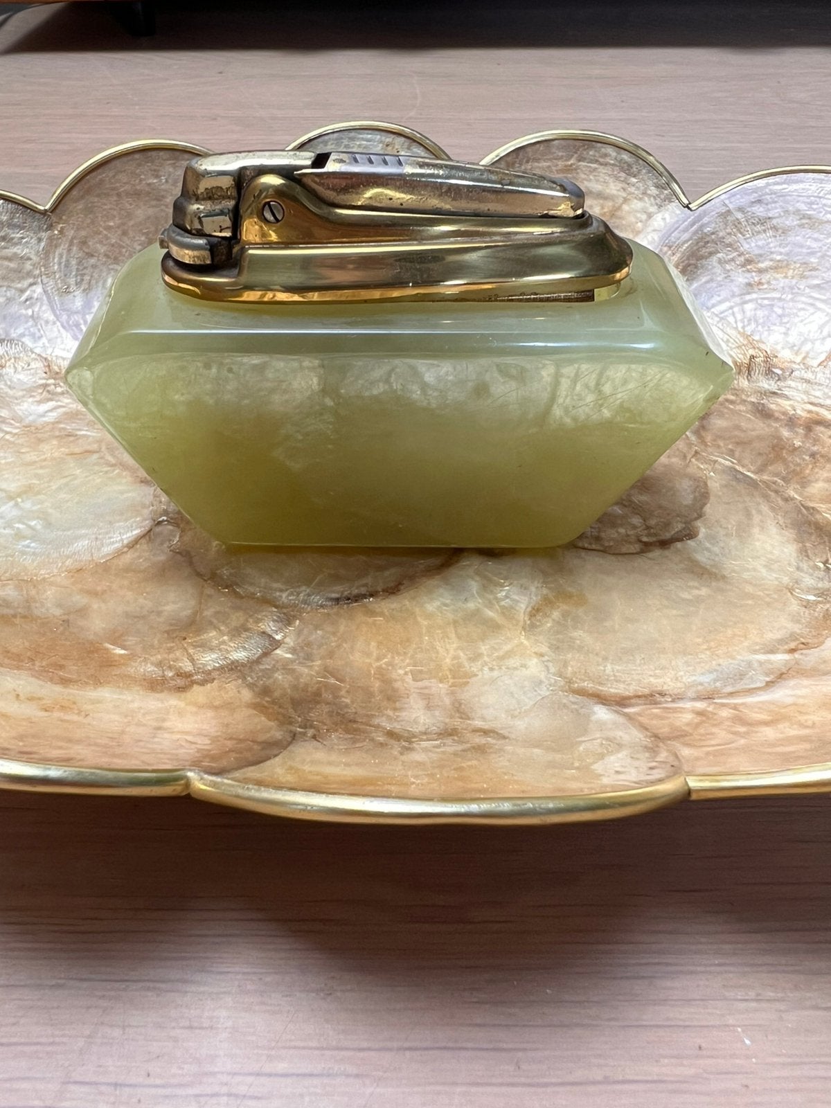 Vintage Ronson Varaflame Tafelaansteker Onyx / Marmer, Ophalen