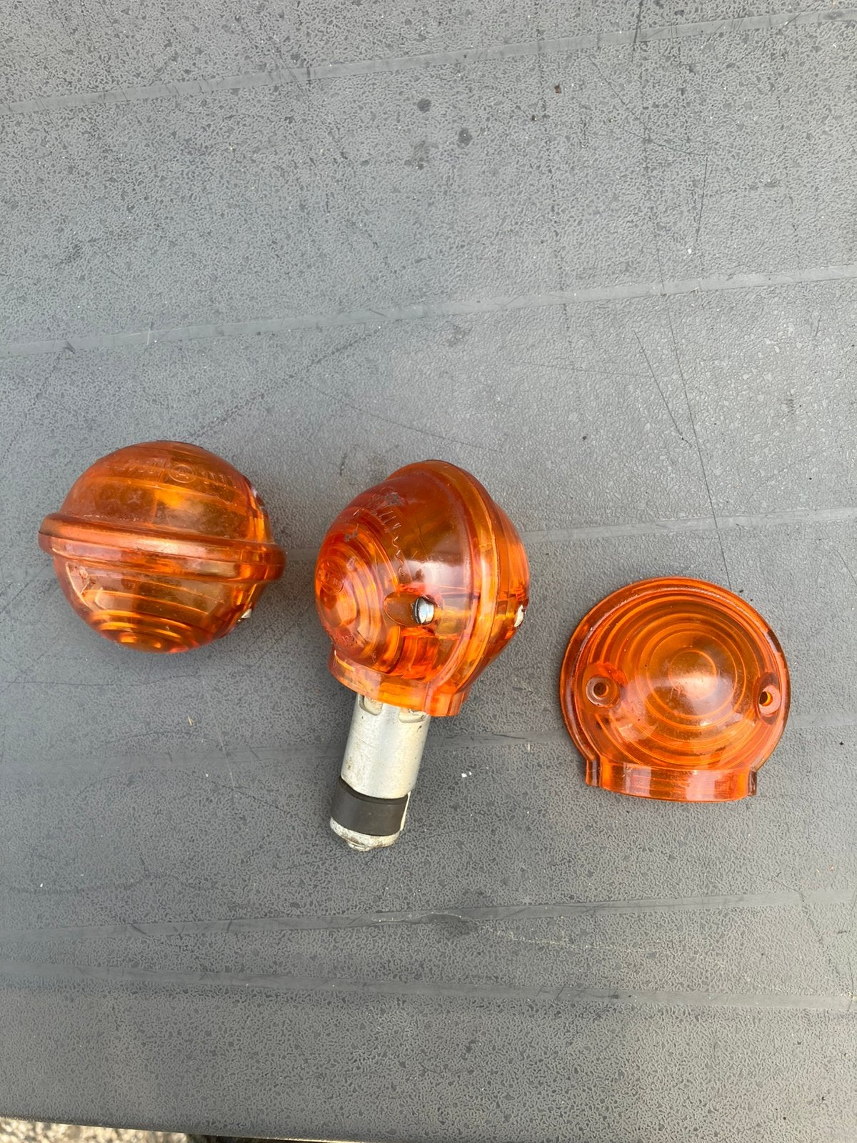 Lambretta - oude vespa raw glazen set HELLA, Motoren, Ophalen of Verzenden, Gebruikt