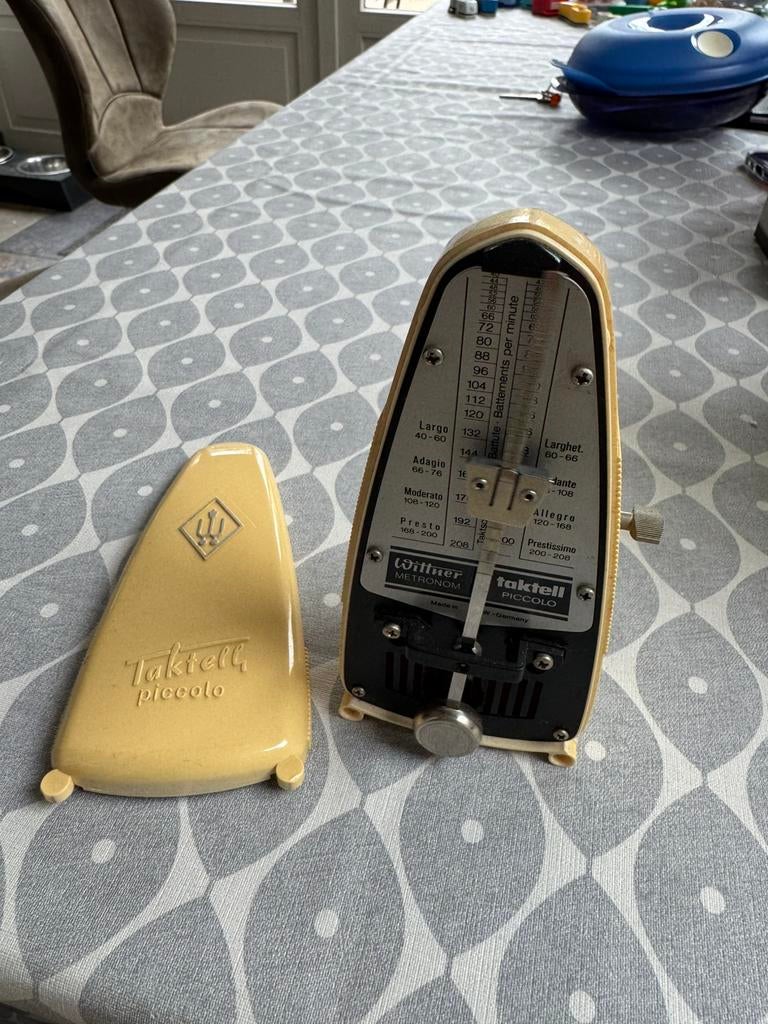 Vintage Wittner Taktell Piccolo metronoom – werkend, Ophalen of Verzenden, Gebruikt
