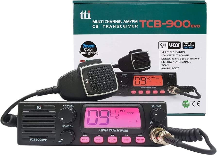 TTi TCB-900 Evo 27MHz Transceiver + DIN-Inbouwbeugel - OP=OP, Telecommunicatie, Zenders en Ontvangers, Gravenstraat 5 in Rijssen