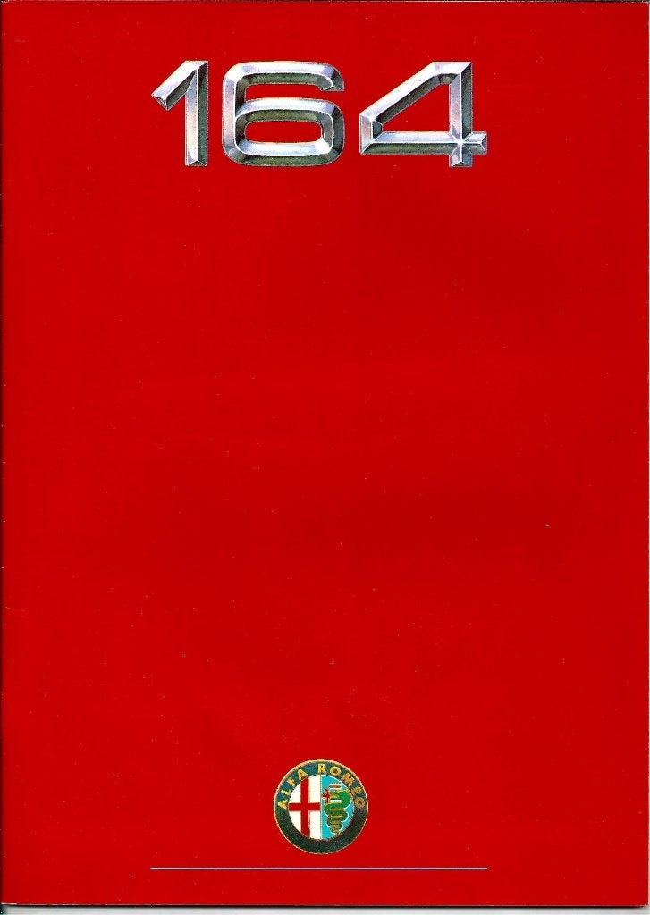 Brochure Alfa 164 1991, Ophalen of Verzenden, Gelezen, Alfa Romeo