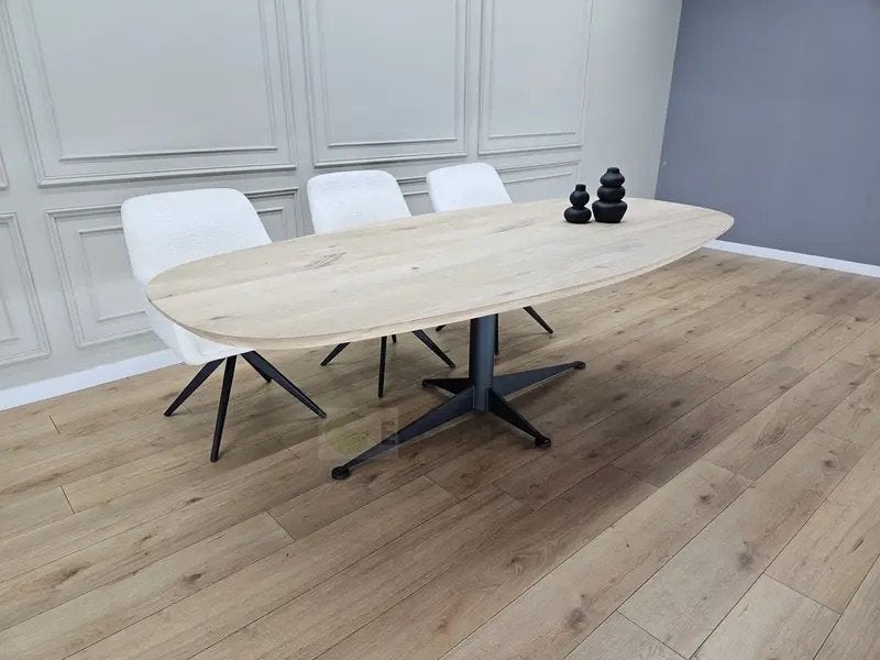 Foto 15 van Eiken deens ovale tafel eettafel MAATWERK Eikenhout