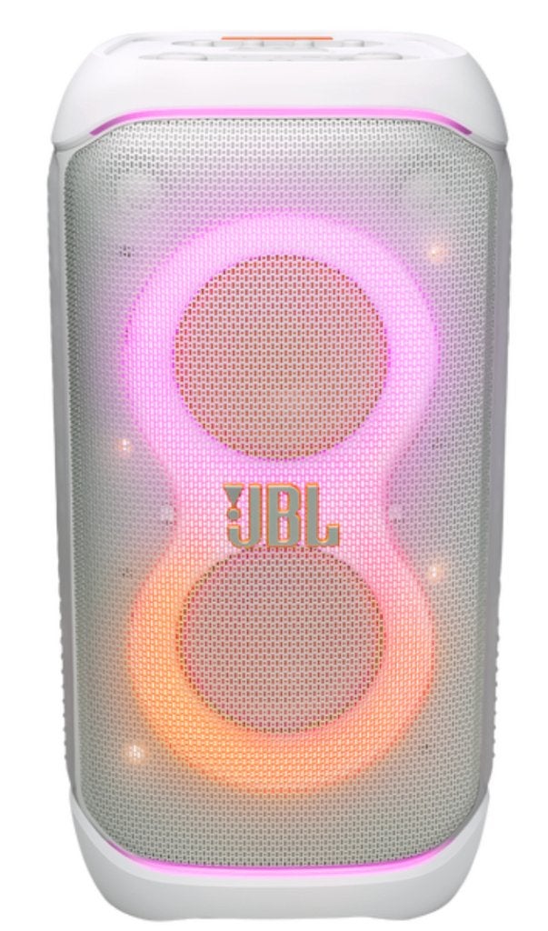 *Te huur €30 In Ede* Exclusieve Witte JBL Partybox Stage 320, Ophalen, Zo goed als nieuw, Verjaardag