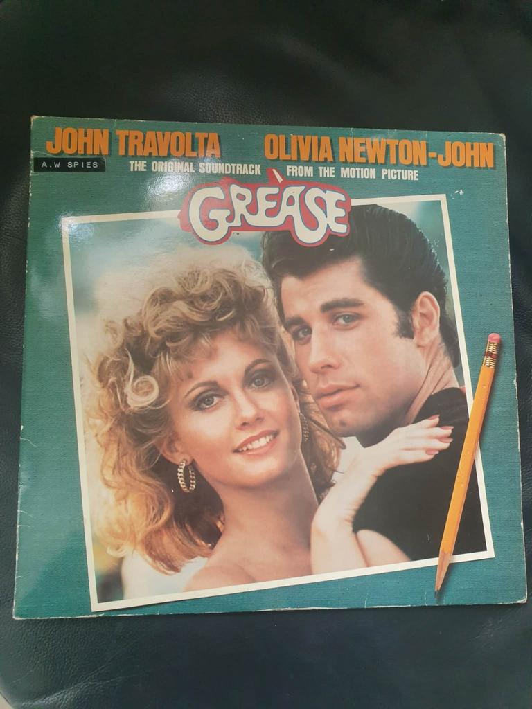 Grease Soundtrack LP - John Travolta & Olivia Newton-John, Inclusief binnenhoes, Ophalen, Gebruikt, 12 inch
