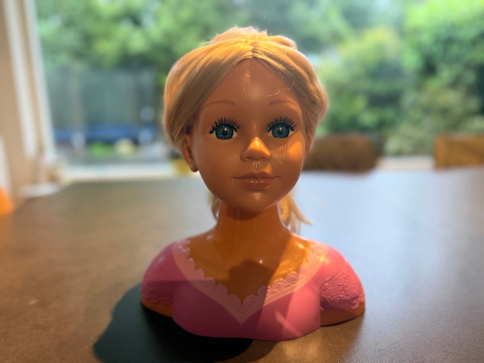 Bayer Kaphoofd Charlene Super Model Blond Haar, Ophalen of Verzenden, Gebruikt, Overige typen