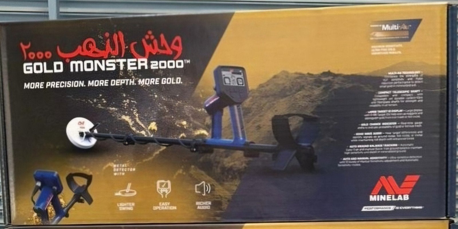Minelab monster 2000 nieuw in doos orjineel, Ophalen of Verzenden, Nieuw