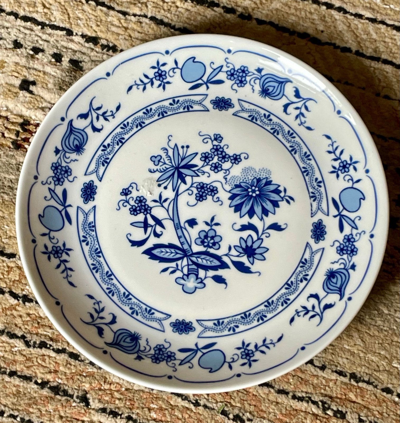 Twee Ilmenau Kobalt bordjes, doorsnee 19,5 cm, Ophalen of Verzenden