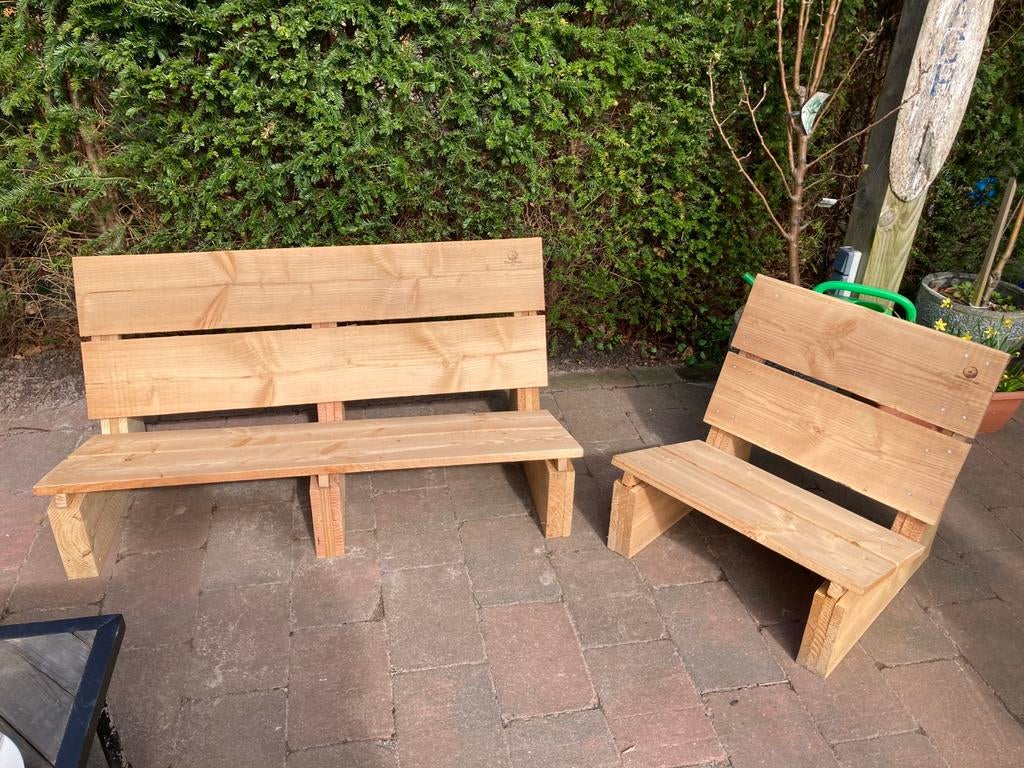 Lounge chill stoel bankje douglas hout, Ophalen of Verzenden, Nieuw, Hout