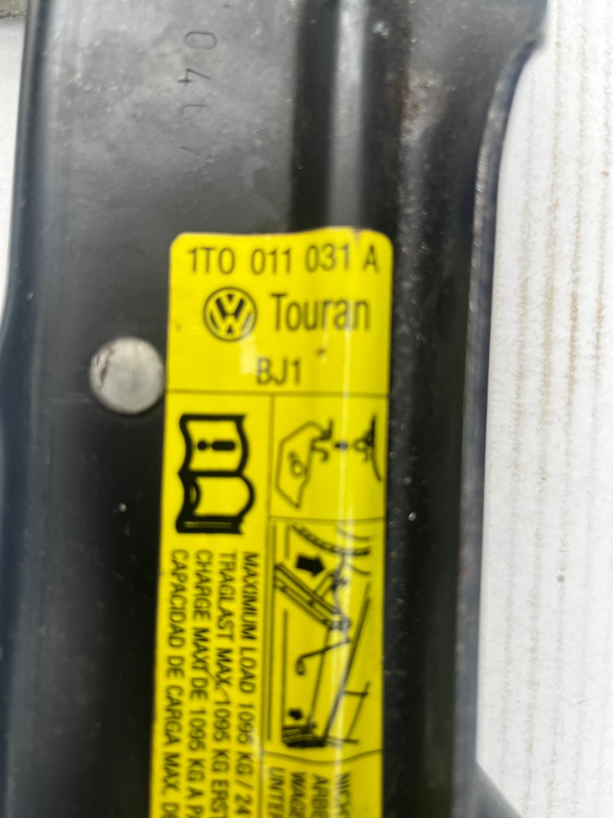 Volkswagen krik Touran, Auto diversen, Ophalen of Verzenden, Zo goed als nieuw, Manueel, Schaarkrik
