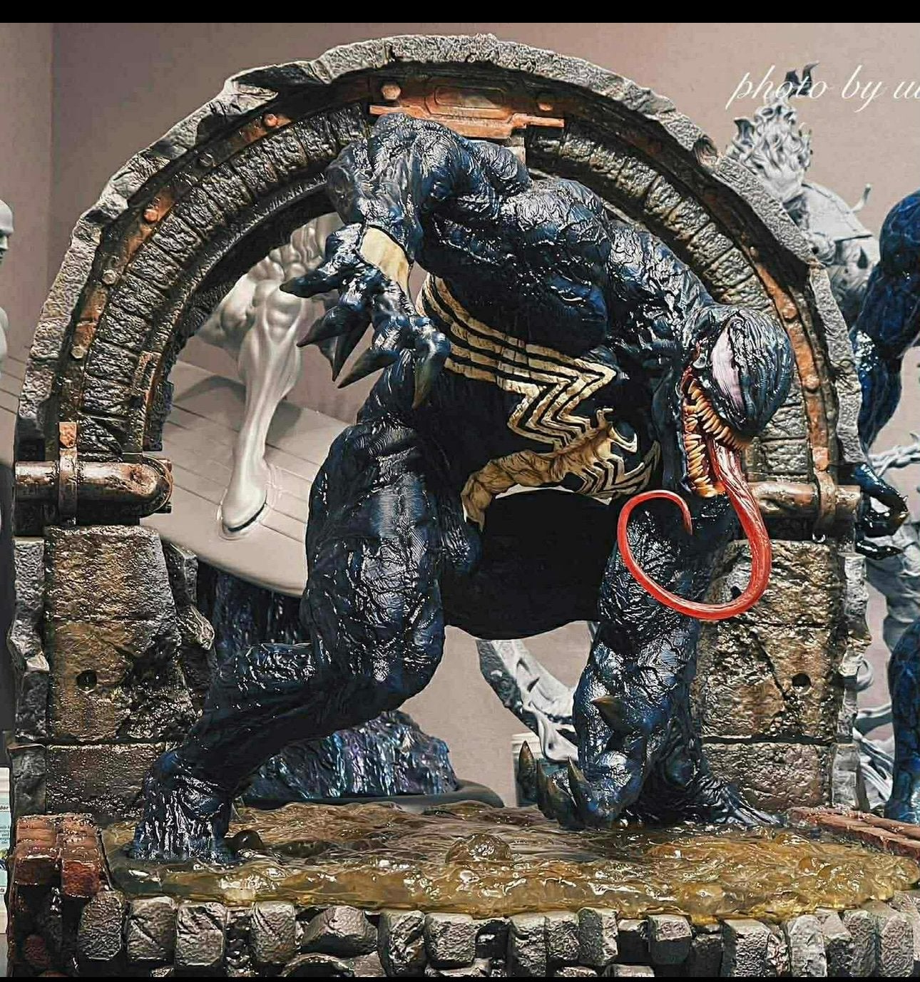 Custom Venom Statue 1:4 scale Evil Studios Spiderman, Ophalen, Zo goed als nieuw, Fantasy