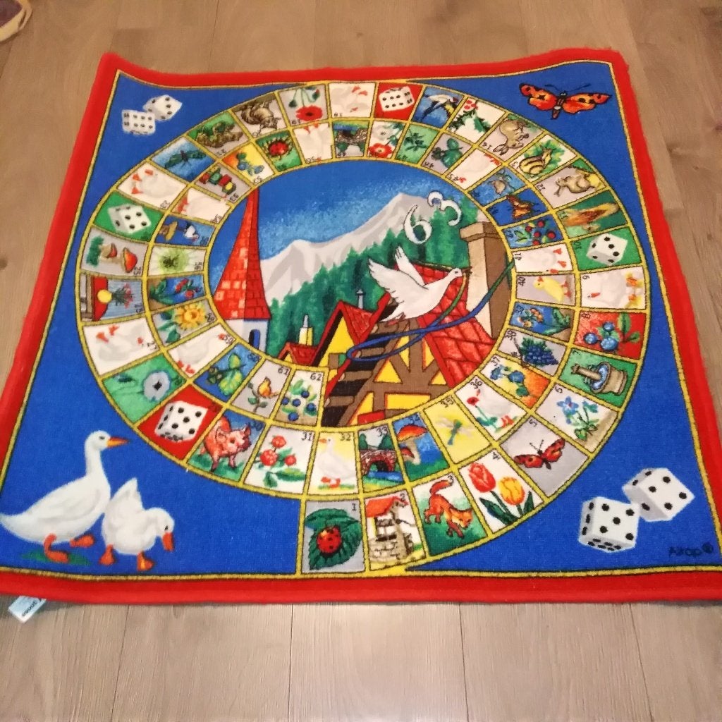 Speelkleed ganzenbord en Mens erger je niet, Hobby en Vrije tijd, Ophalen, Gebruikt