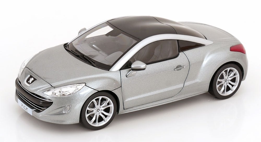 Peugeot RCZ 2010 Grijs Metallic 1-18 Norev, Tschuiten@hotmail.com, Auto, Frankrijk, Norev