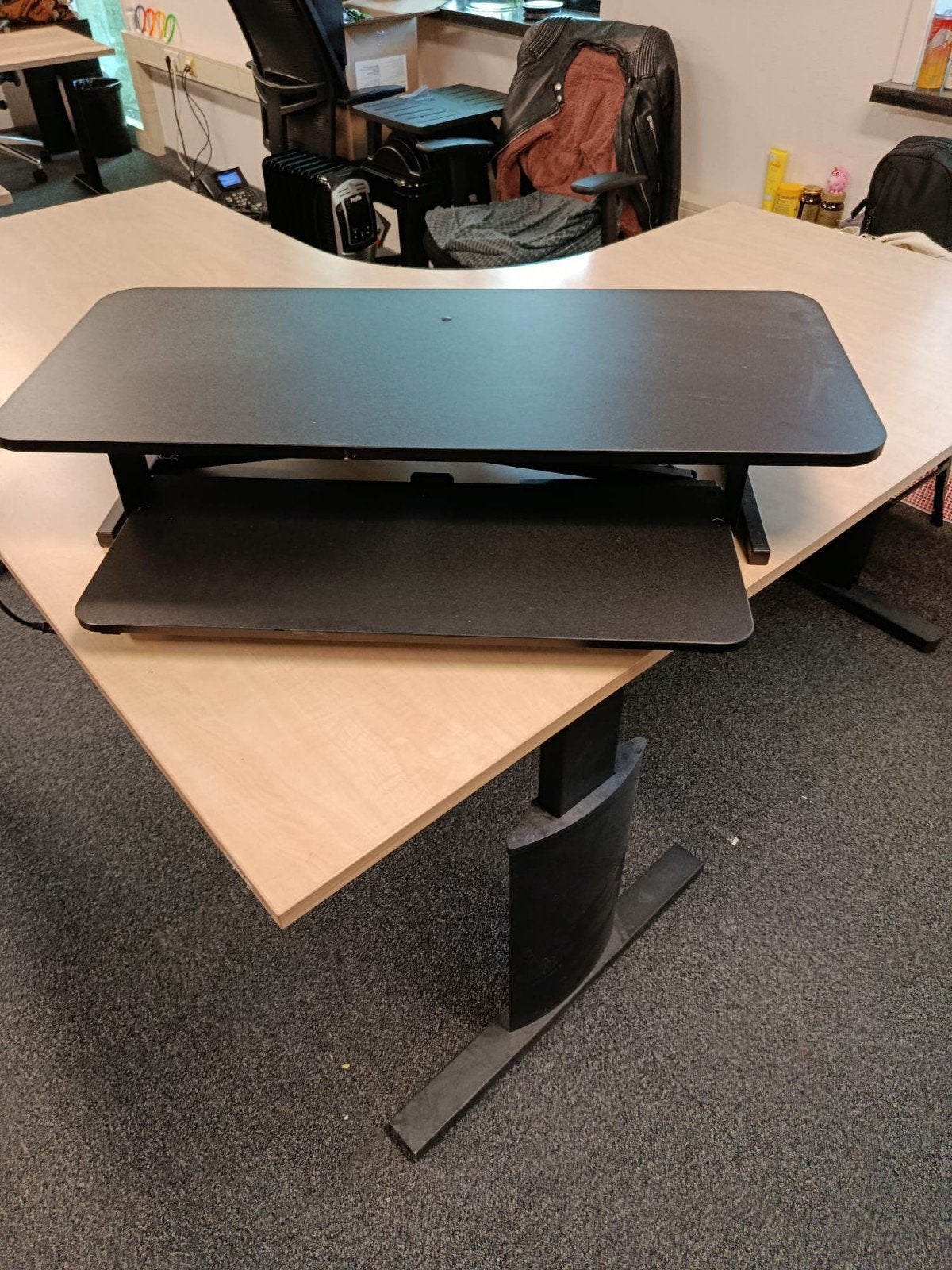 3 Ergonomische Zit-Sta Bureauverhogers, Bureau converters, Ophalen, Zo goed als nieuw