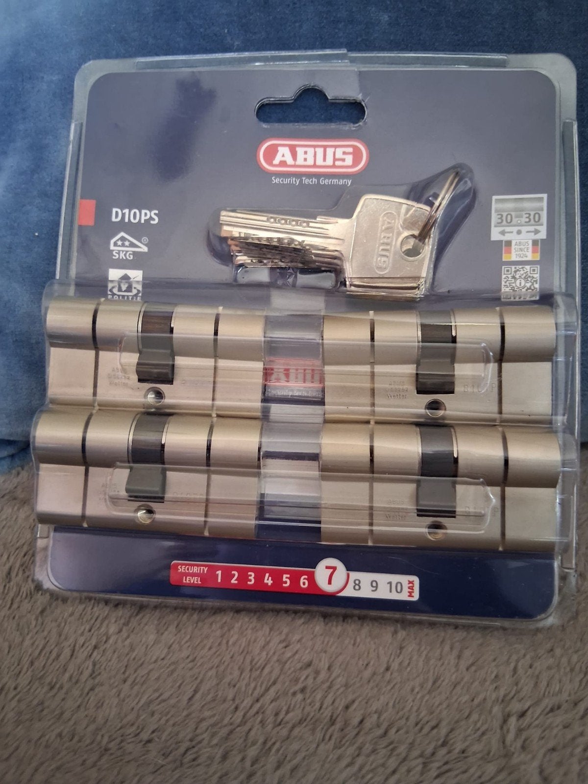 ABUS D10PS Cilinderslot NIEUW - Hoge Beveiliging, Doe-het-zelf en Verbouw, Ophalen, Nieuw, Slot