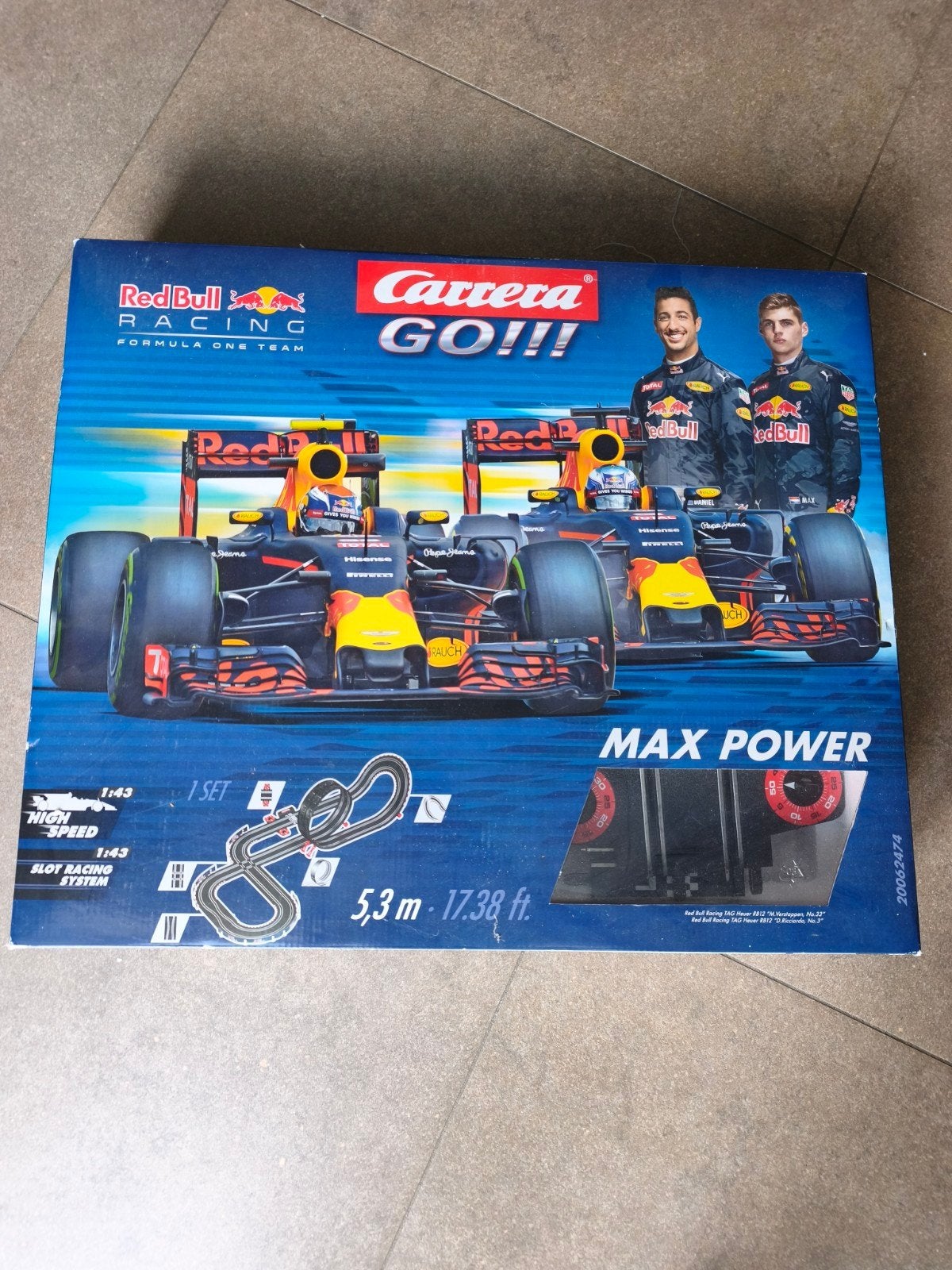 Carrera GO!!! Racebaan Red Bull Racing Max Power, Kinderen en Baby's, Speelgoed | Racebanen, Ophalen, Carrera, Met looping, Elektrisch