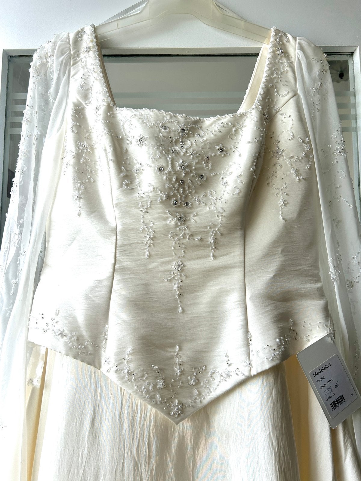 Trouwjurk Lohrengel  - Maat 42, Ophalen of Verzenden, Nieuw, Wit, Trouwjurk