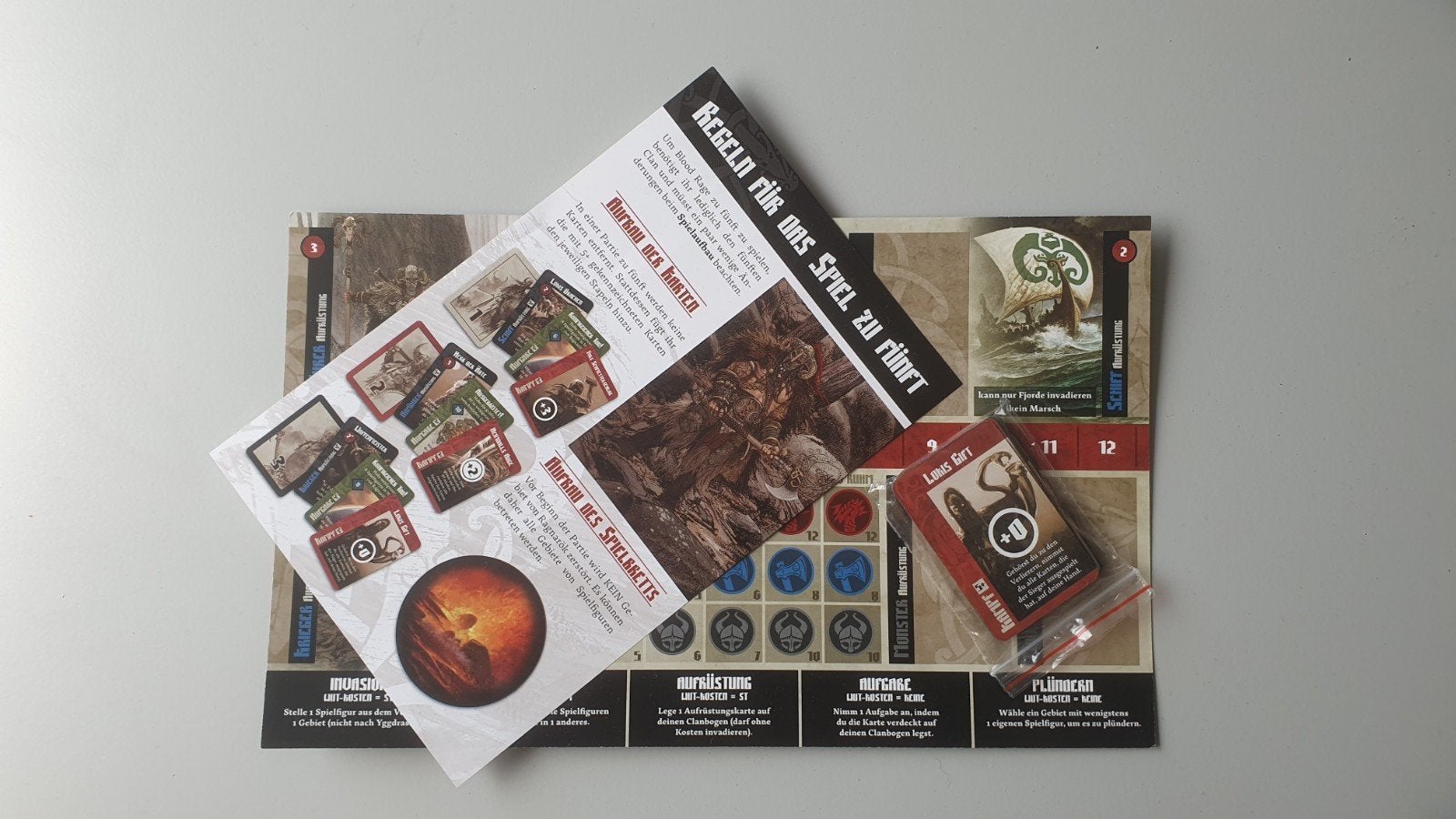 Blood Rage 5e speler Duitse onderdelen, Vijf spelers of meer, Ophalen of Verzenden, Zo goed als nieuw