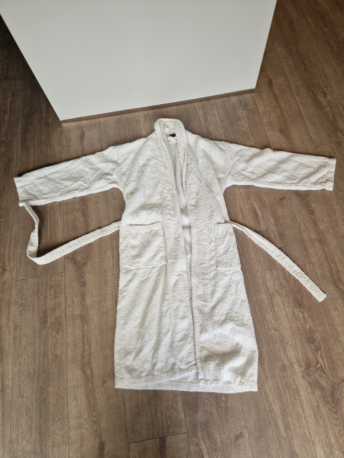 witte badjas van Vomity D, maat XS/S, Kleding | Dames, Vomity D, Ophalen of Verzenden, Gedragen, Maat 34 (XS) of kleiner