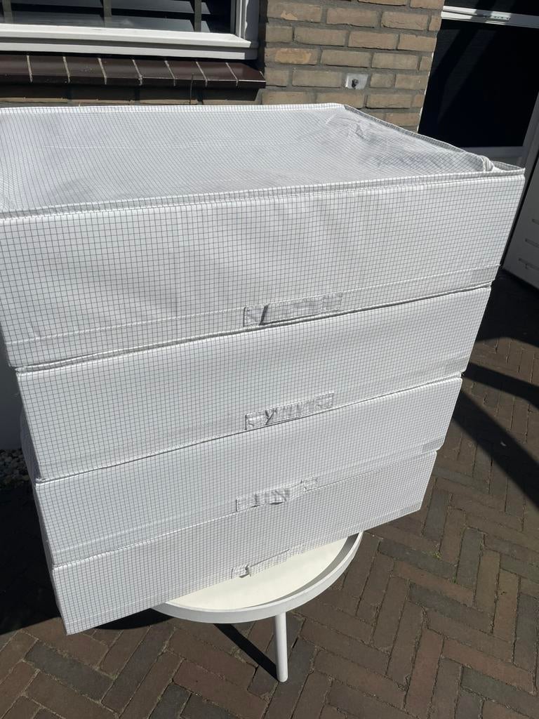 4x  Ikea (stuk) opbergers Nieuwstaat 71x51x18 cm, Ophalen of Verzenden, Zo goed als nieuw