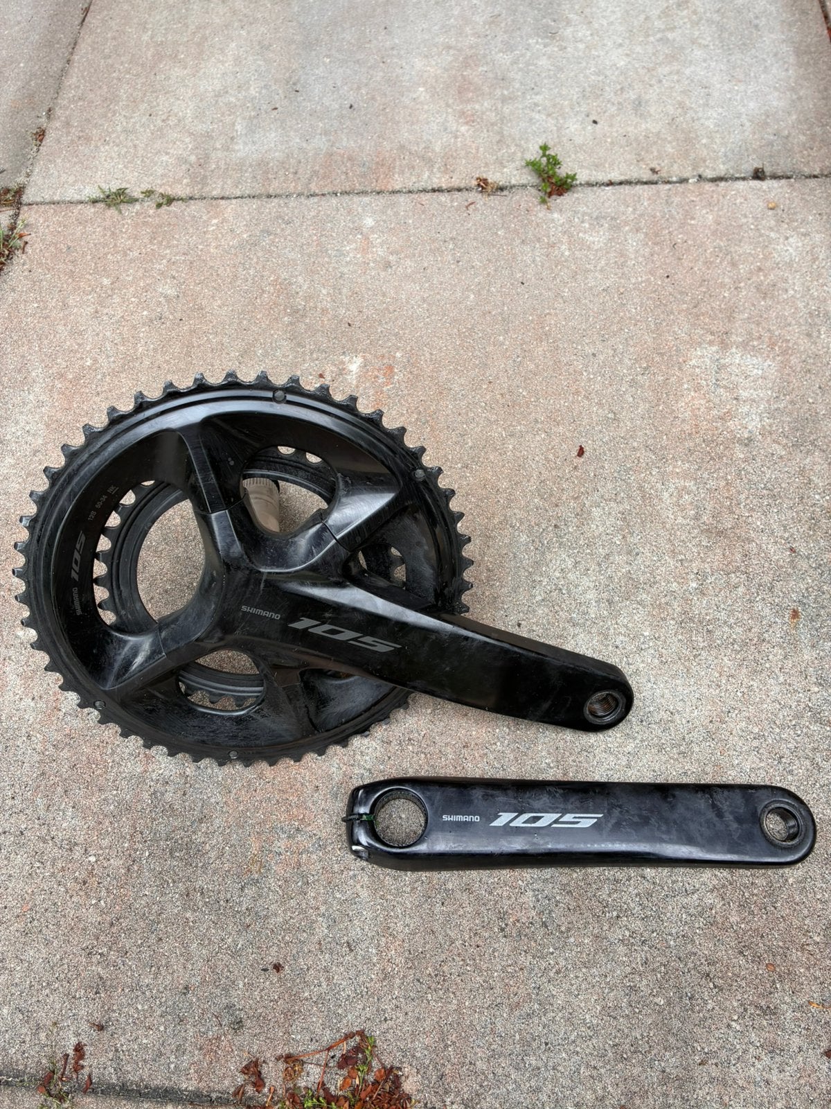 Shimano 105 R7100 - 175mm - 50/34, Crankstel of Pedalen, Ophalen of Verzenden, Zo goed als nieuw, Aluminium