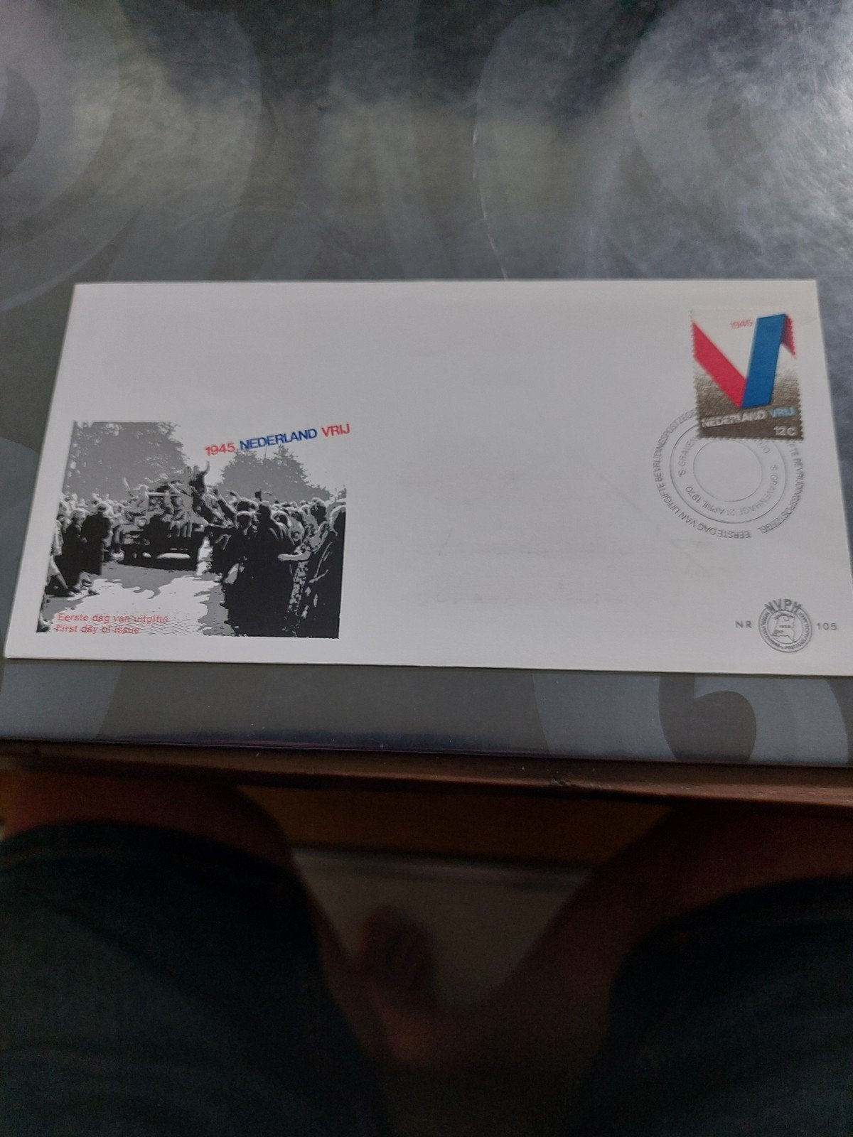 Eerste Dag Envelop 1945 Nederland Vrij - 12 Cent Postzegel, Ophalen of Verzenden, Onbeschreven, Nederland