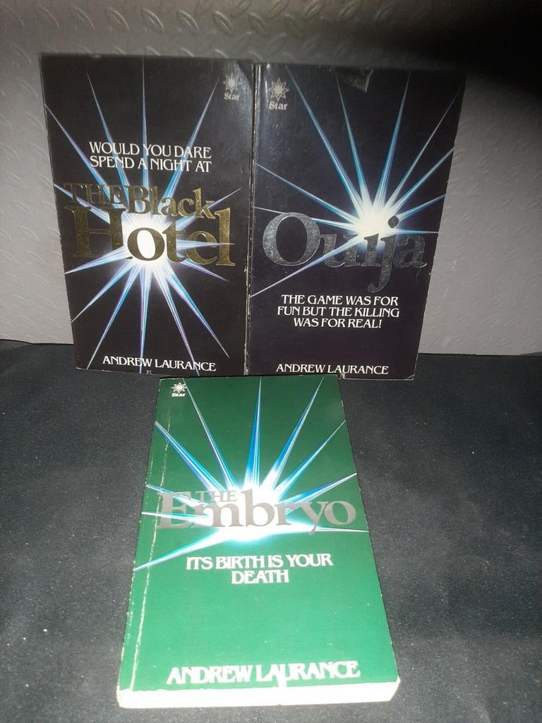 Andrew Laurance Horror Boeken The Black Hotel, Ouija, The E, Ophalen of Verzenden, Gelezen, Andrew Laurance, Wereld overig