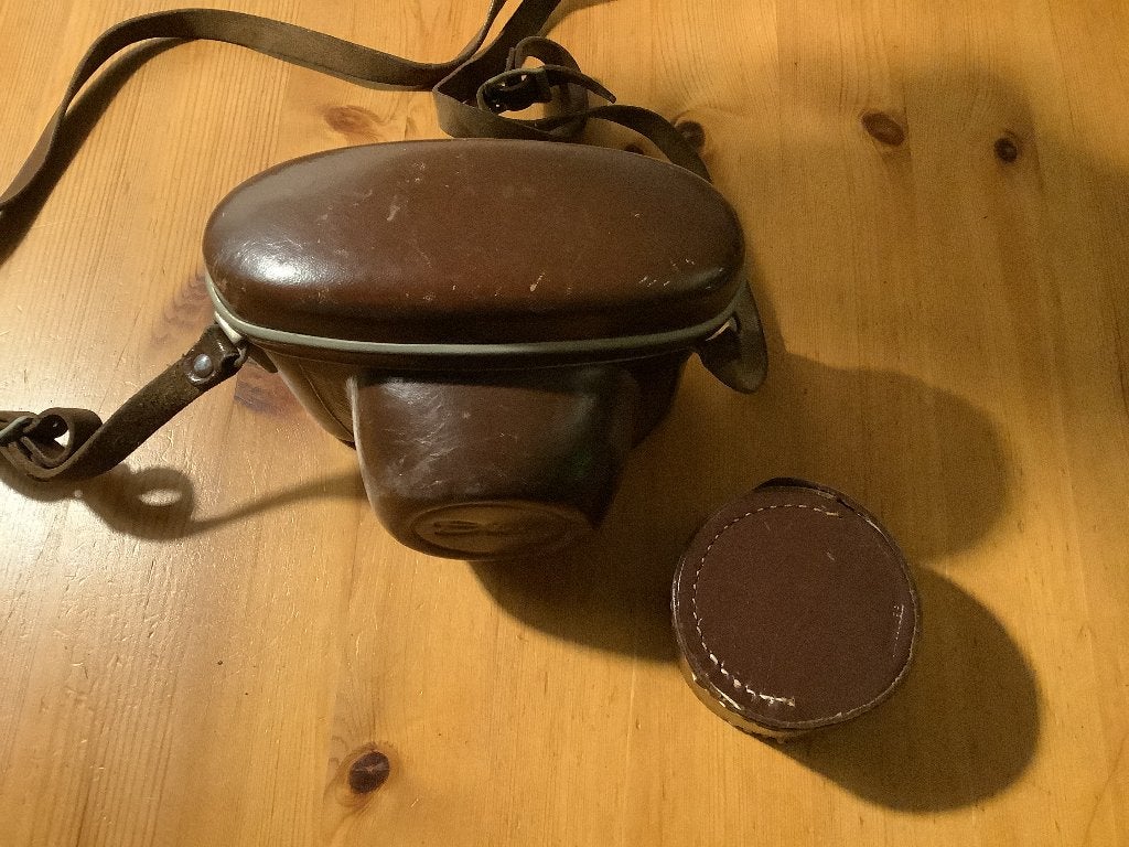 Cameratas Diax jaren ‘50, Audio, Tv en Foto, Overige merken, Gebruikt, Schoudertas, Bruin