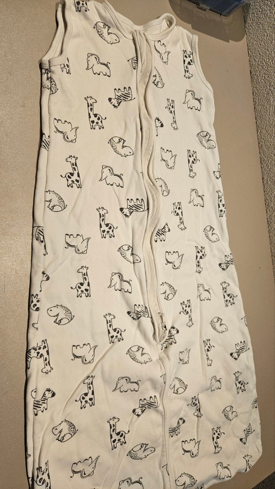 Witte slaapzak met dierenprint, Ophalen of Verzenden, Slaapzak