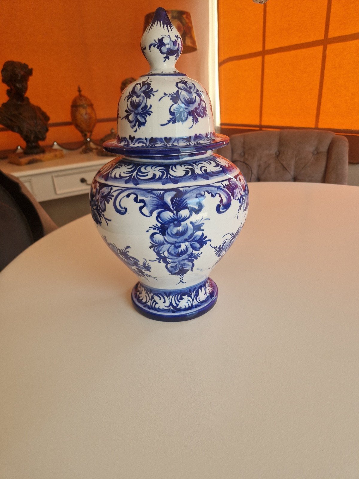 Portugese dekselpot, Ophalen