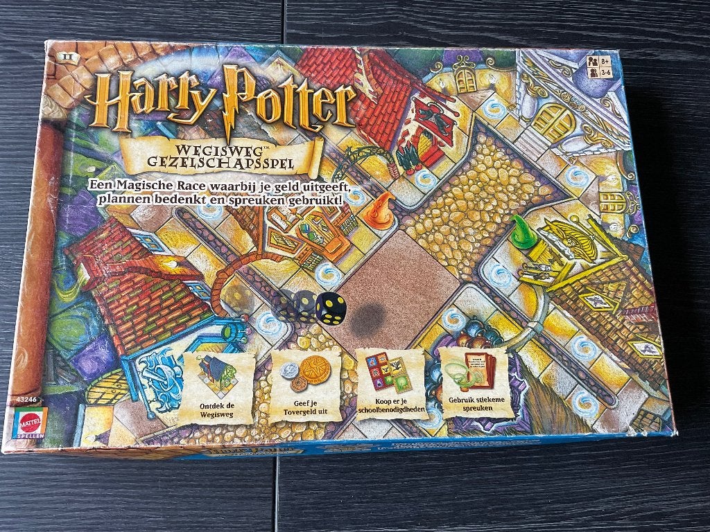 Vintage Wegisweg gezelschapsspel Harry Potter Mattel, Verzamelen, Ophalen of Verzenden, Gebruikt, Spel