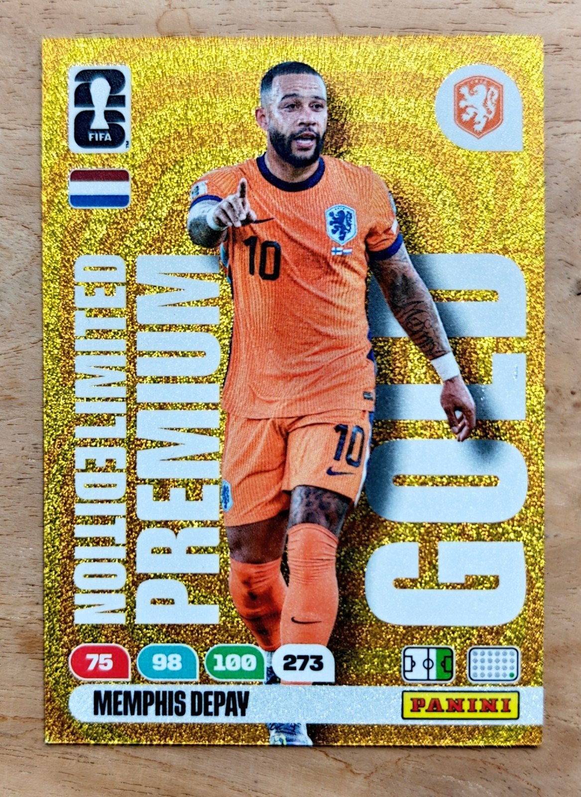 Memphis Depay Panini Adrenalyn XL WK2026 Premium Gold LE, Verzamelen, Ophalen of Verzenden