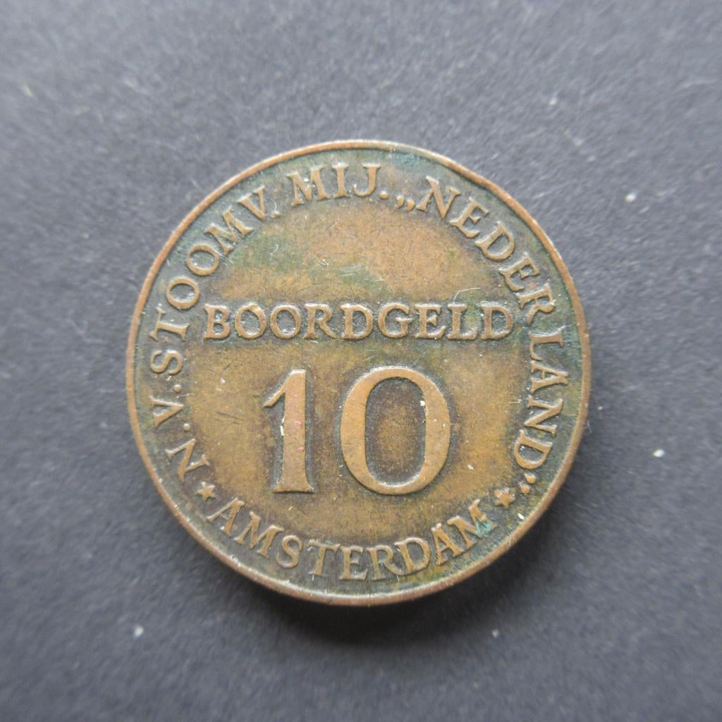 10 Cent Boordgeld Nederland 1947 SMN (02), Postzegels en Munten, Ophalen of Verzenden, Overige materialen, Nederland