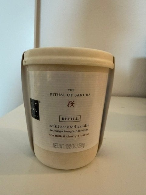 Nieuw Rituals Sakura refill geurkaars kaars 290g, Ophalen of Verzenden, Kaars, Rituals
