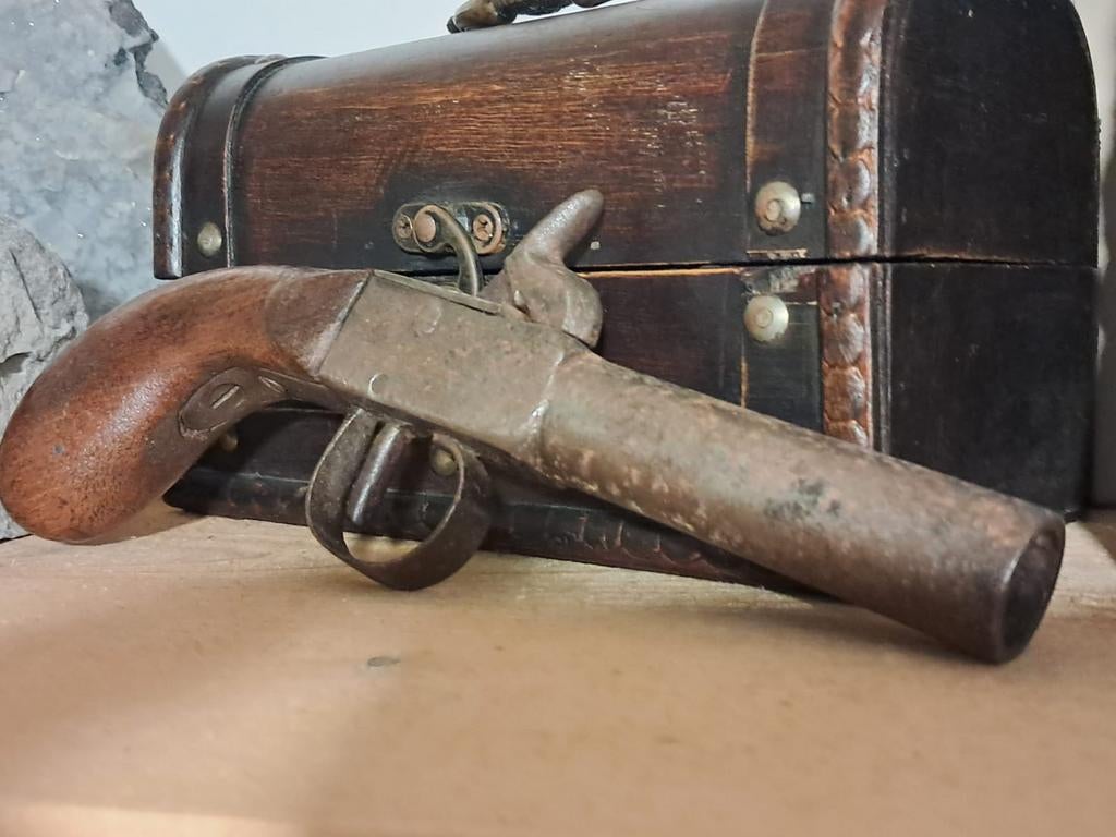 Antiek percussie pistool - vintage, Verzamelen, Militaria | Algemeen, Ophalen of Verzenden, Landmacht, Nederland, Overige typen