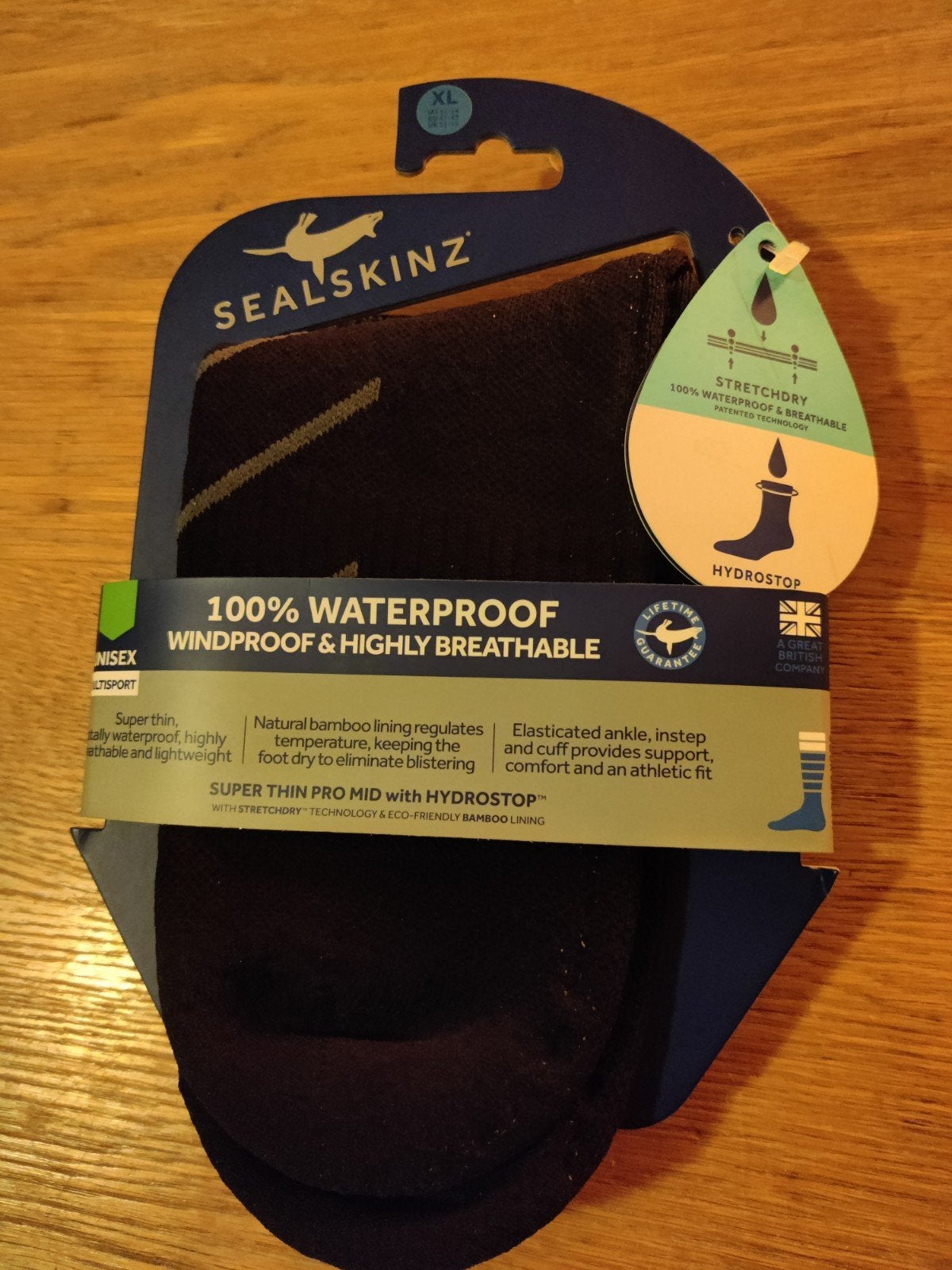 SealSkinz Waterdichte Sokken - XL (47-49), Zwart, Nieuw, Overige maten, Ophalen of Verzenden