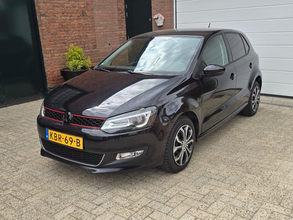Volkswagen Polo 1.4 16V FSI 63KW 2010 Model R-Line, Auto's, Voorwielaandrijving, 970 kg, 4 cilinders, Zwart