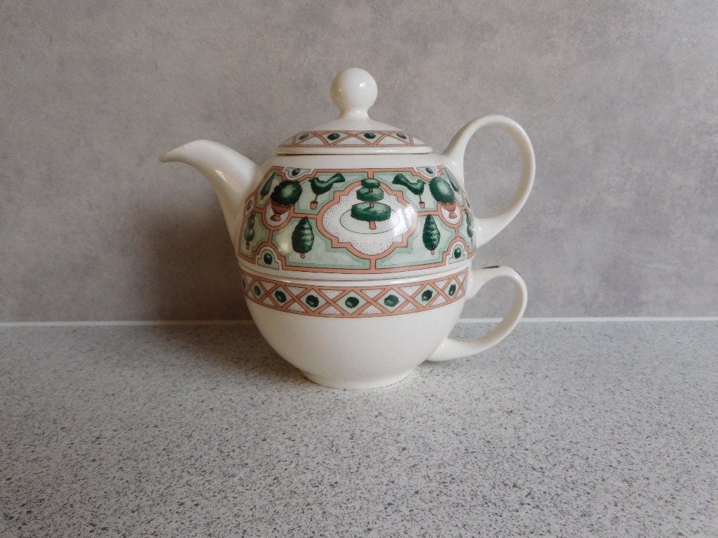 Tea for One Theepot en Kopje Garden's Tea Arthur Wood, Huis en Inrichting, Keuken | Servies, Overige merken, Overige typen, Ophalen of Verzenden