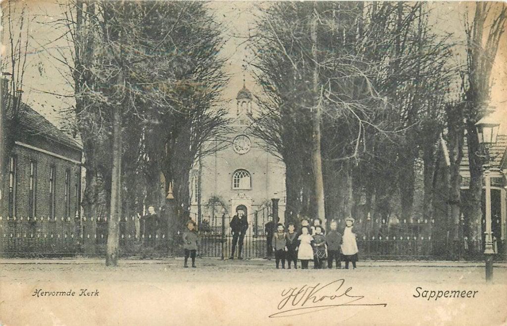 701-249-005 Sappemeer Hervormde Kerk, Verzenden, Voor 1920, Groningen
