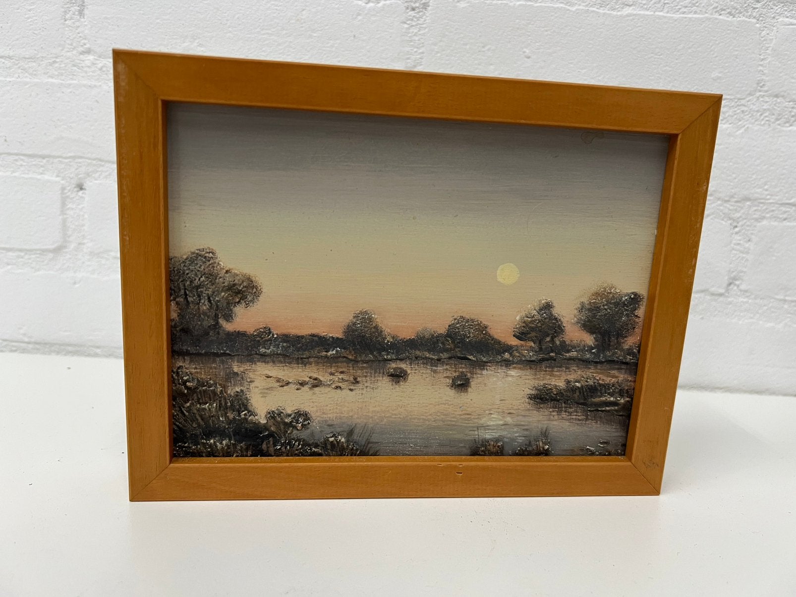 Te Koop : Schilderij Olieverf Feitze Boomsma Landschap, Ophalen of Verzenden, Olieverf, Landschap