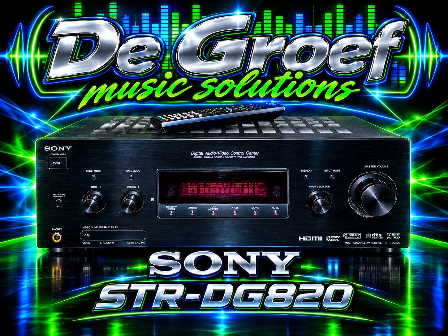 Sony STR-DG820 AV-receiver, Gebruikt, Ophalen of Verzenden, Sony, 120 watt of meer