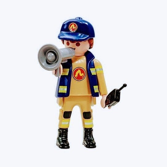 Brandweer Commandant Ploeg A 6583, Kinderen en Baby's, Speelgoed | Playmobil, Ophalen of Verzenden, Zo goed als nieuw, Complete set