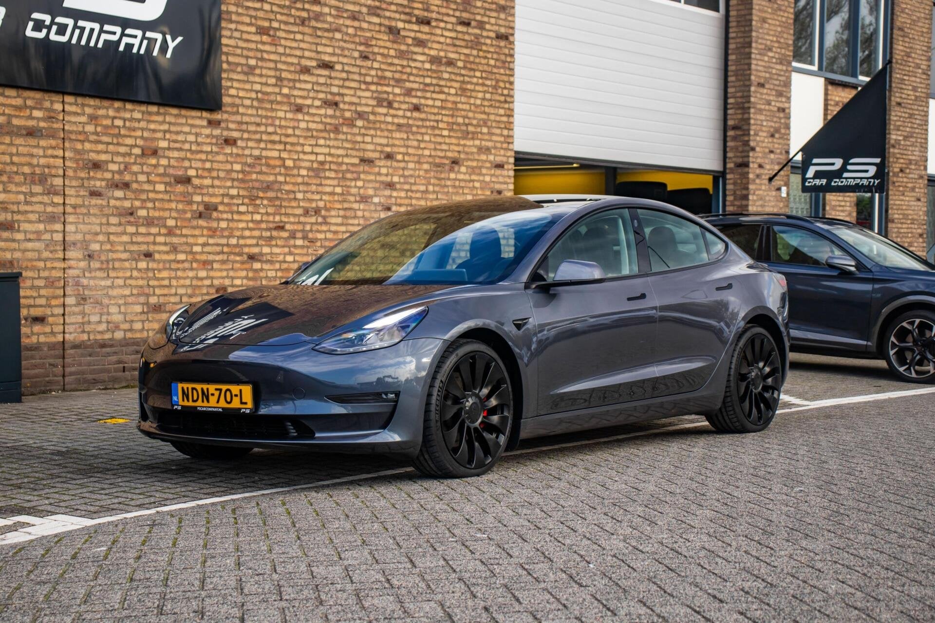 Tesla Model 3 Performance AWD 75 kWh, BTW, SOH 92%, FSD, Auto's, Automaat, Gebruikt, Zwart, 547 km